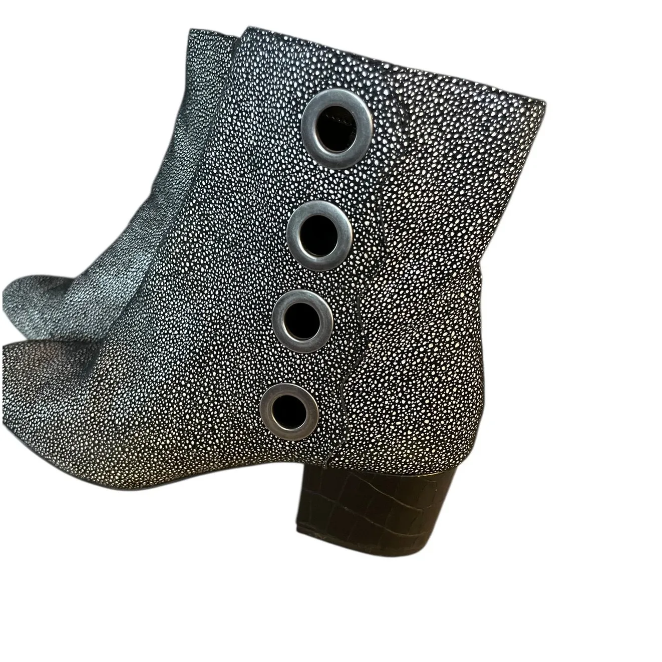 LOGO by Lori Goldstein Gray Ankle Boots - Image 3