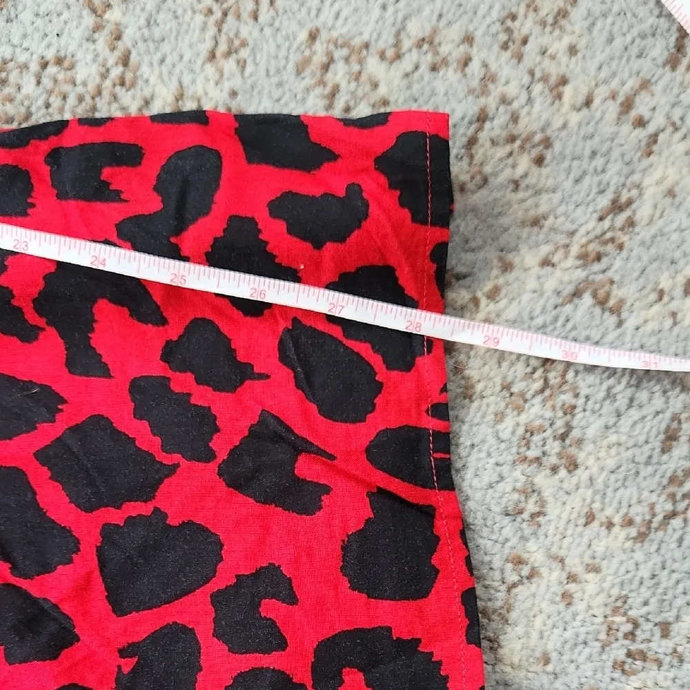 Kimchi Blue  Urban Outfitters Red Leopard Cut Out Romper 2 - Image 7