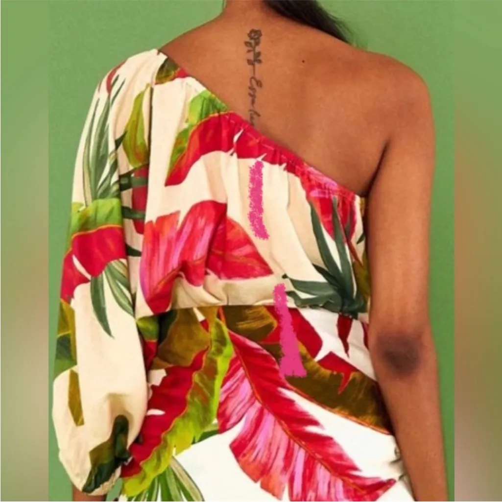 Farm Rio Spring Forest Embroidered Blouse New‎ - Image 2