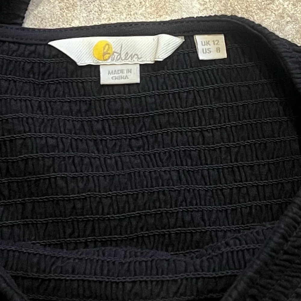 NEW Boden Puff Short Sleeve Square Neck black pullover semi fitted top blouse 8 - Image 7