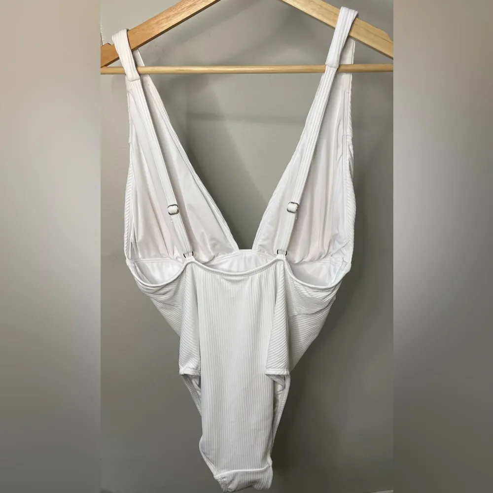 NWT - $128 ANDIE Swim - ‘Sardinia’ Ribbed One Piece - White | XXLT Tall - Image 13