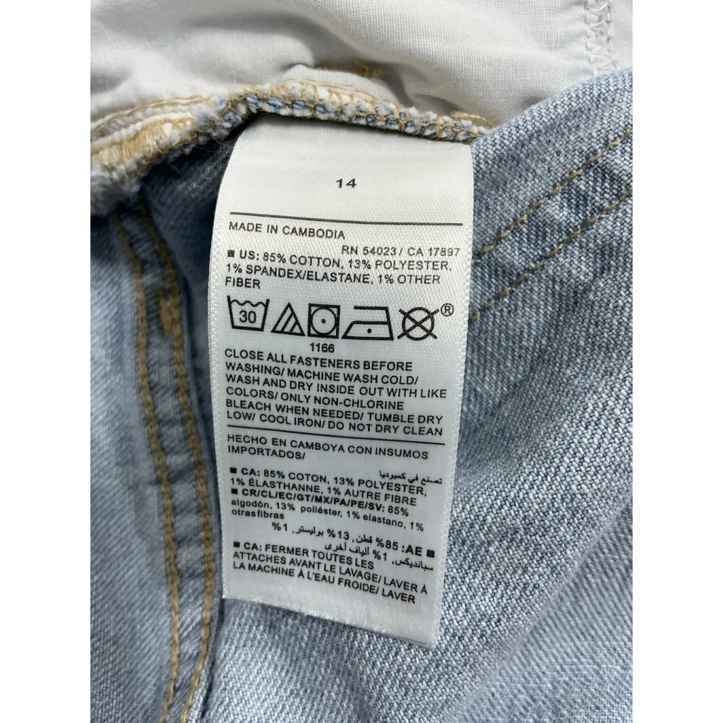 Womans Old Navy Midrise Wow Boyfriend Blue Jeans 14 - Image 4