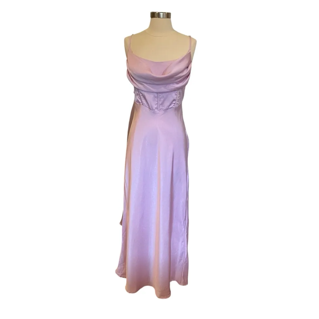 Princess Polly Lillie Midi Dress In Purple Size 10 - Image 3
