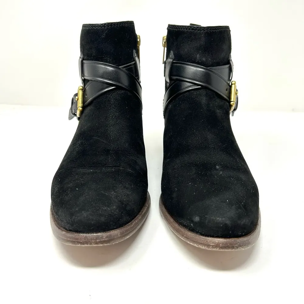 COACH Leoda Suede, Leather ankle booties, size 8 - Image 6