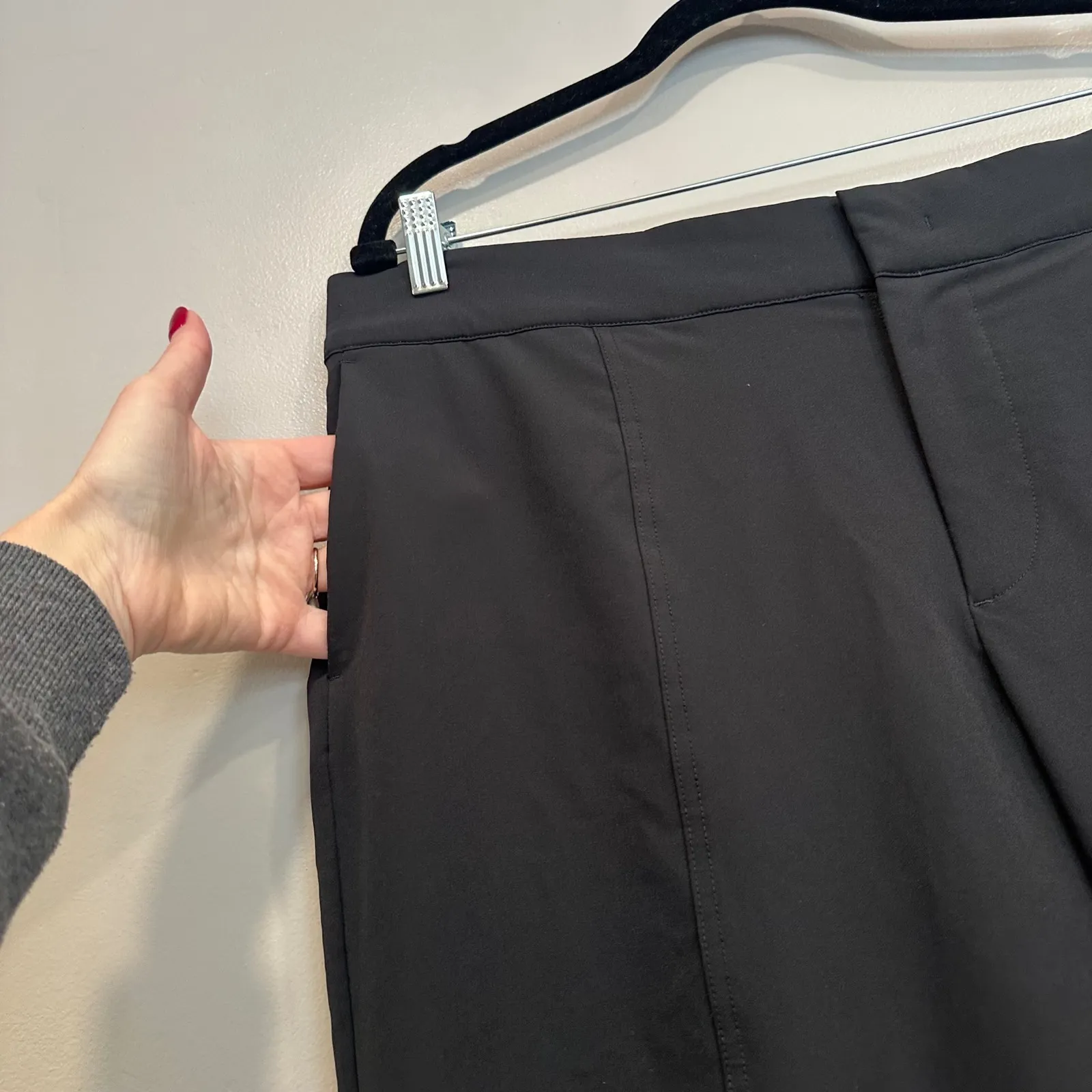 Mondetta Womens Black Hi Rise Lined Ankle Pants Size 14 Outdoors Gorpcore Comfy - Image 6