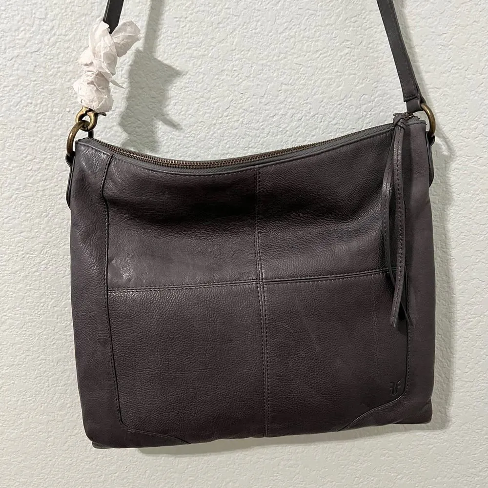 Frye Shiloh Leather Hobo Bag size Medium Grey - Image 4