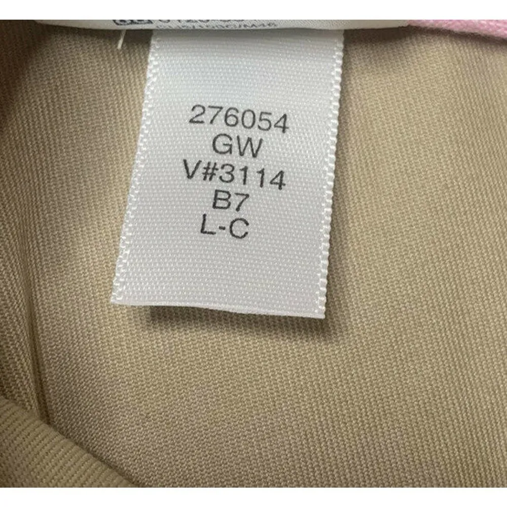 Womens LANDS' END Khaki Tan Tie Belt Cotton Chino Skirt with Shorts Sz 4 Petite - Image 9