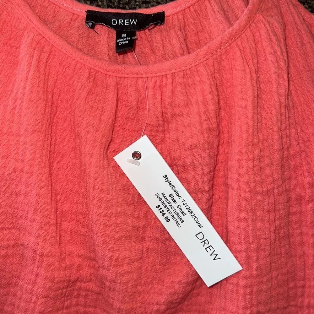 ✨ Drew Anthropologie Waffle Knit Ruffle Sleeve Cropped Tank✨ - Image 3