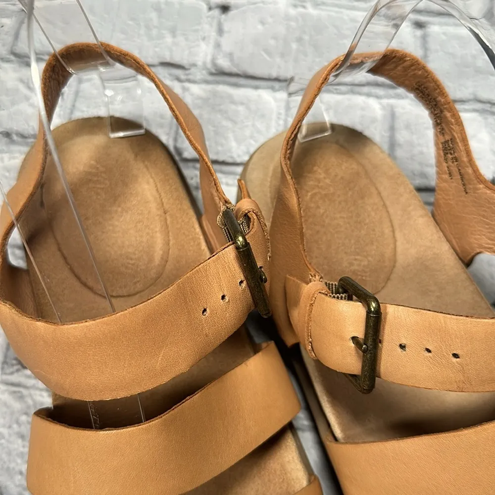 Madewell Addie Sandal Desert Camel Tan size 8 1/2 leather sandals - Image 10