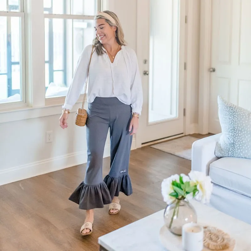 Matilda Jane Blue Big Ruffle Pants Sz.S - Image 4