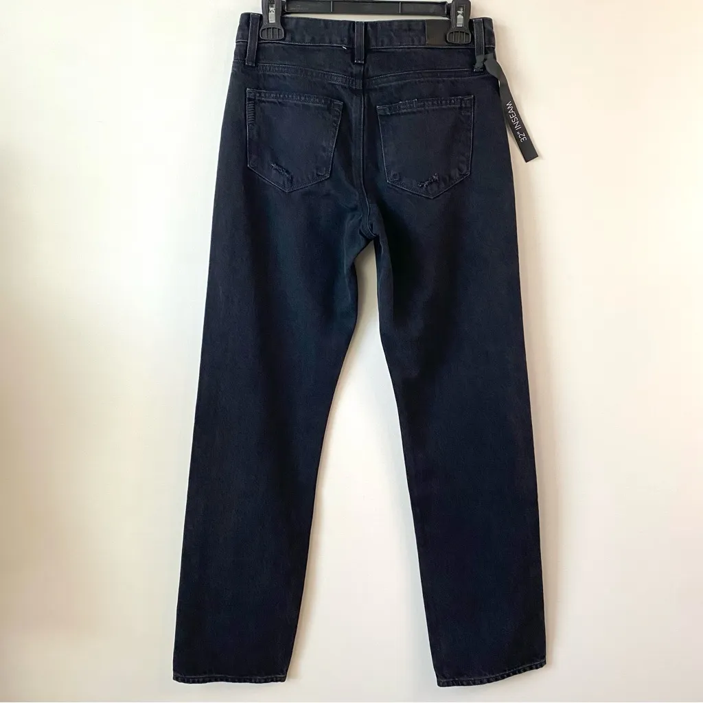 Paige Relaxed Noella 32” Inseam Straight Leg Jeans Dark Dawn Distressed 24 - Image 7