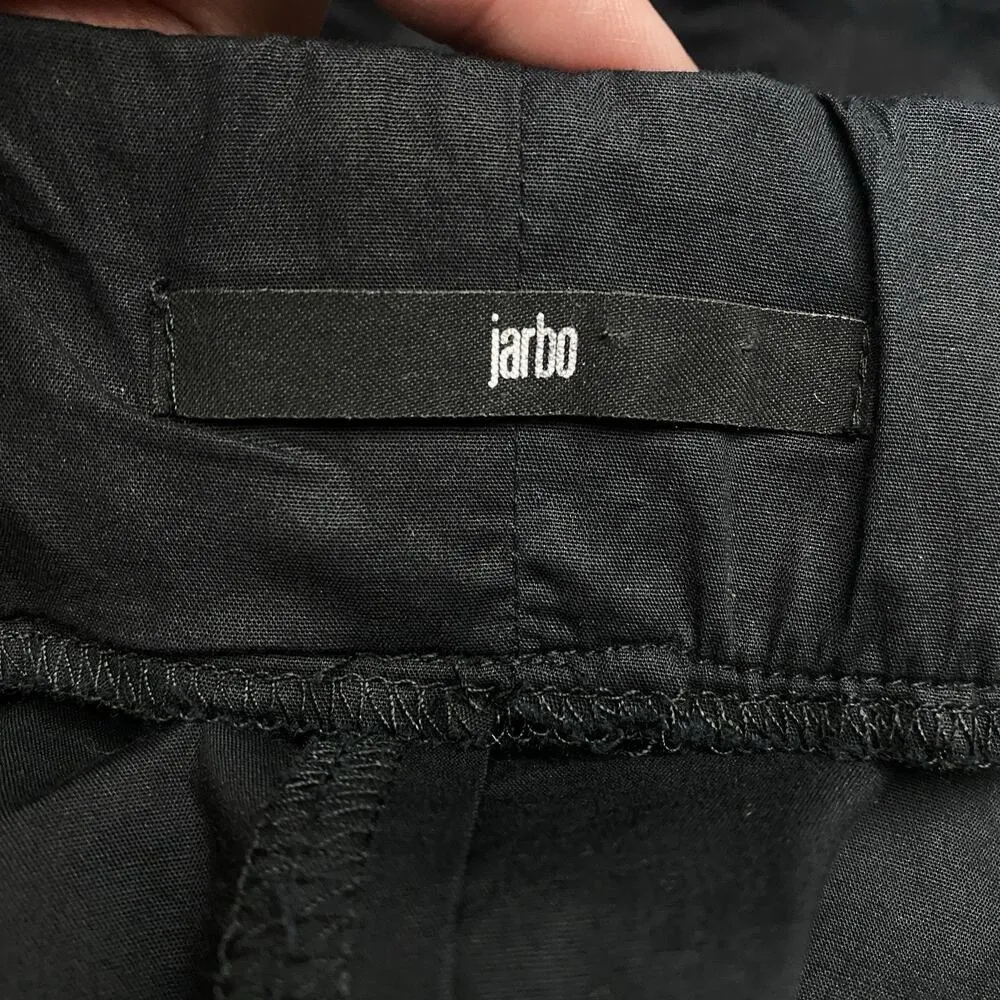 Jarbo Gathered Black Skirt Sz 40 Large Minimalist Dark Academia Indie Luxury - Image 3