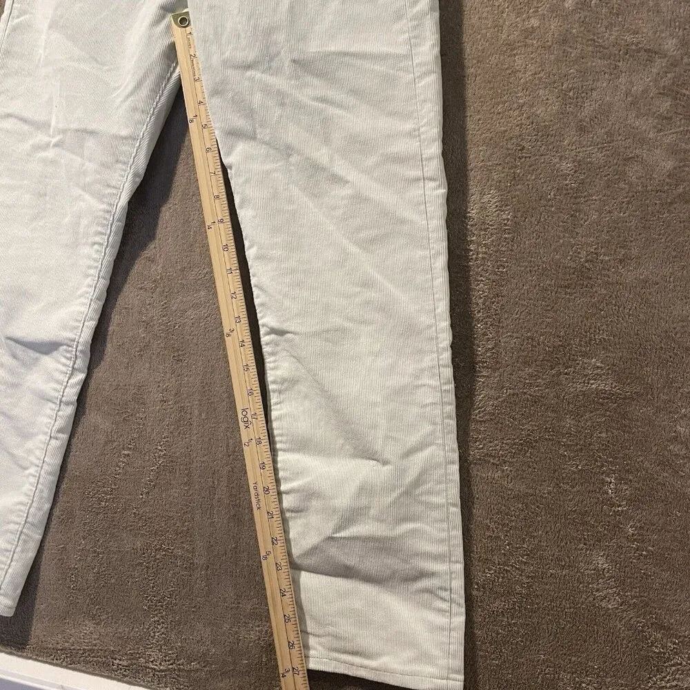 Levi’s Pants Womens Sz 29 Corduroy Premium Button Fly Wedgie Straight Mint Green - Image 8