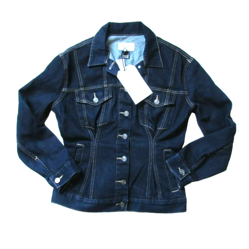 NWT Current/Elliott The Corset Trucker in Hearst Denim Jean Jacket 0 / XS $328 - Image 3