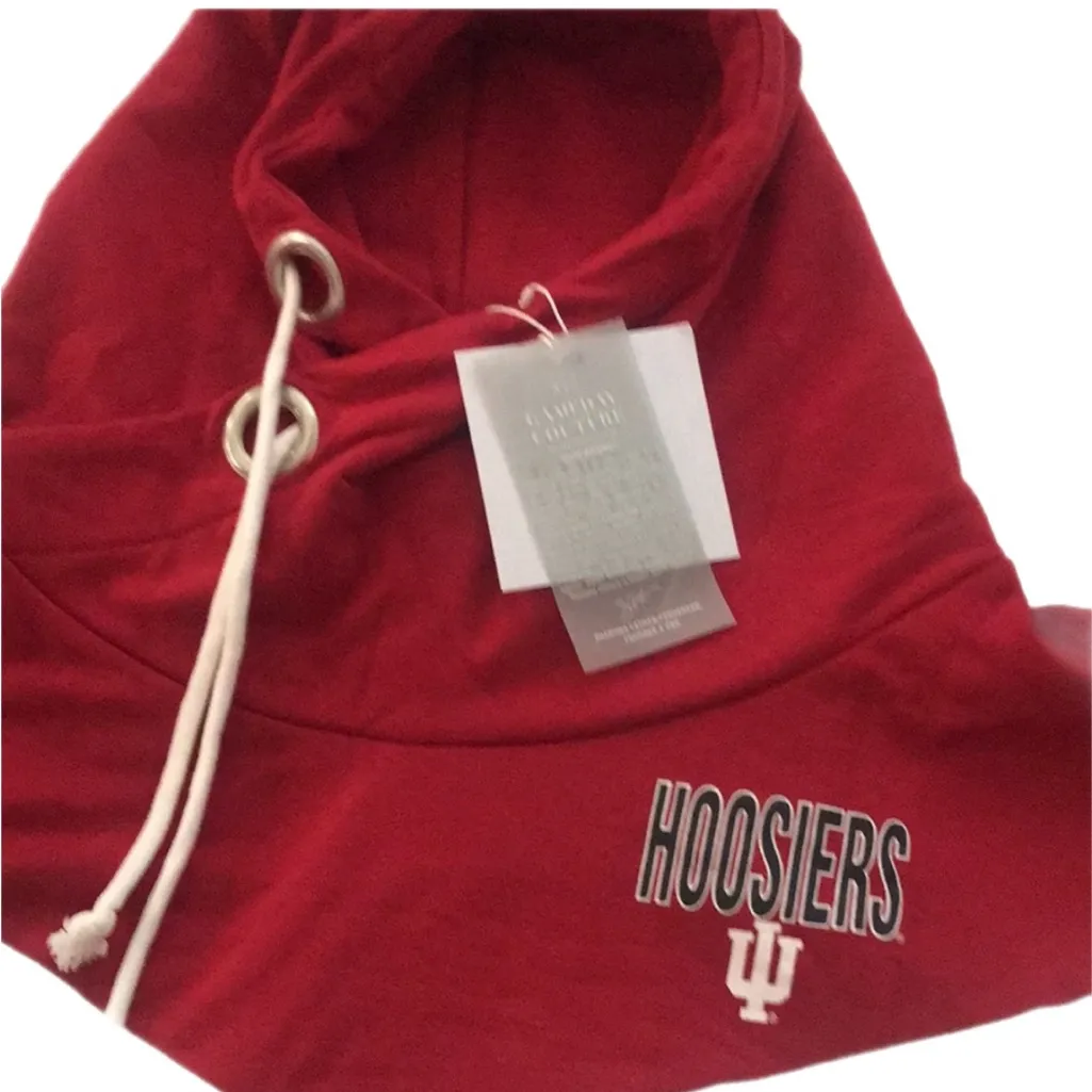 Game day couture Indiana Hoosiers side tie hoodie Size L - Image 4