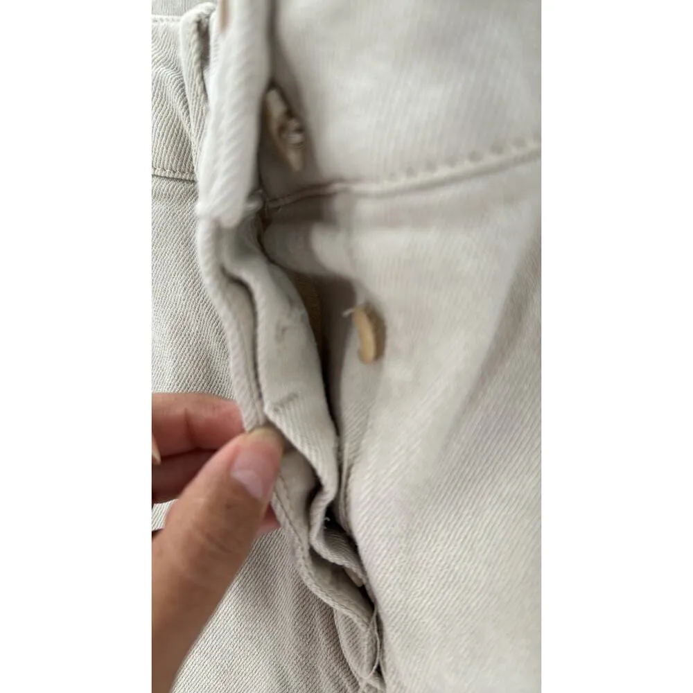 Wilfred Free Modern Cargo Pants Size 4 Cream Denim casual minimalist versatile - Image 6