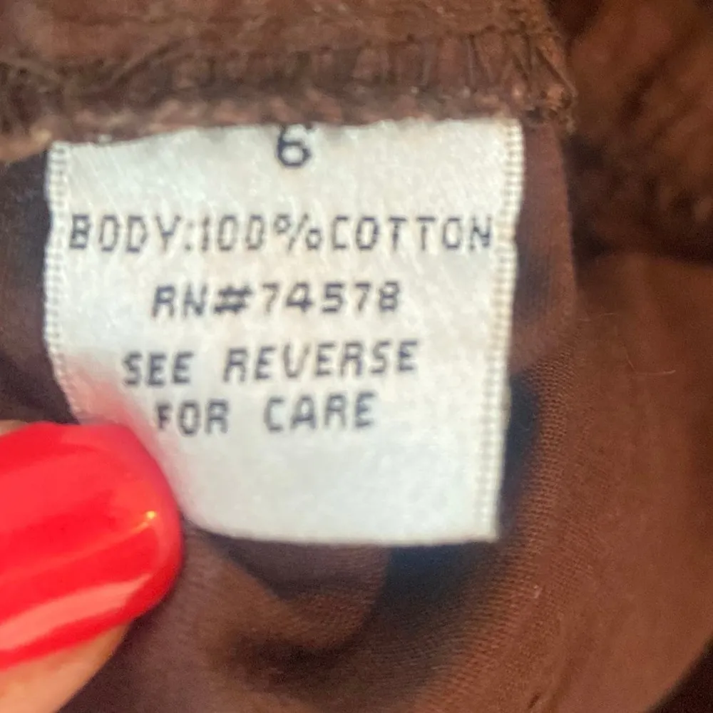 Cache Brown Embroidered Embellished Cargo pants drawstring legs sz 6 - Image 7