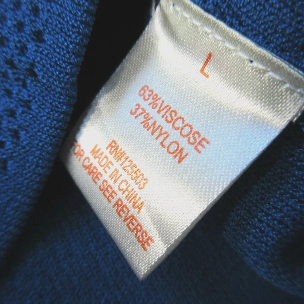 NWT Torn by Ronny Kobo Claire in Royal Blue Pointelle Stretch Knit Mini Skirt L - Image 5