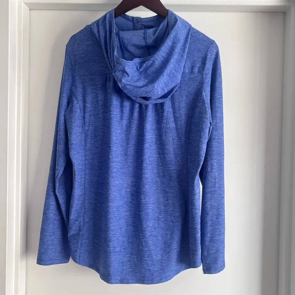 Duluth Trading Co Blue Snap Pullover Long Sleeve Performance Top Size M Size M - Image 4