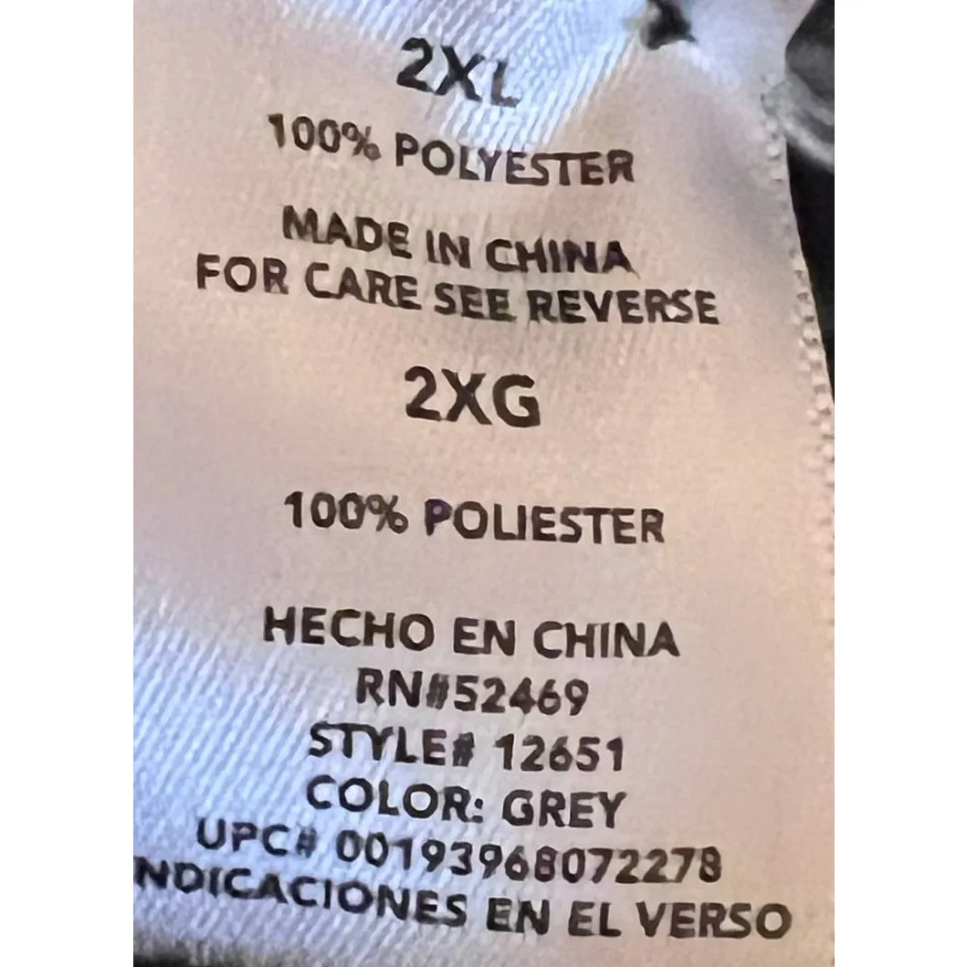 Alpine Sherpa Women's Gray‎ Quarter Zip Long Sleeve Sherpa Side Pockets Size XXL Gray - Image 4