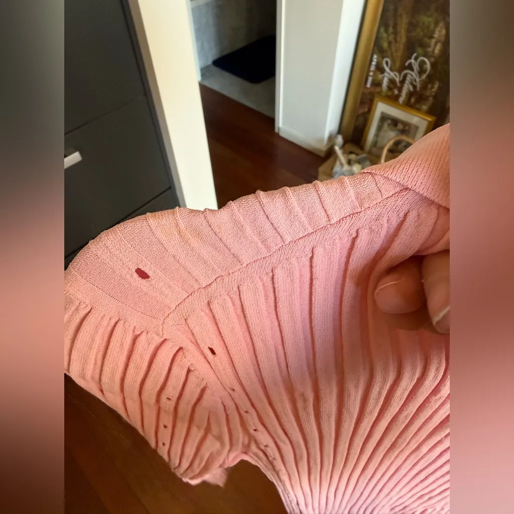 Helmut Lang Pink Button Down Dress - Image 6