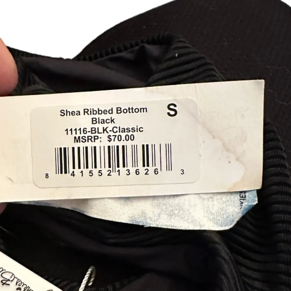 Frankie's Bikini Shea Ribbed Black Bottom nwt - Image 5