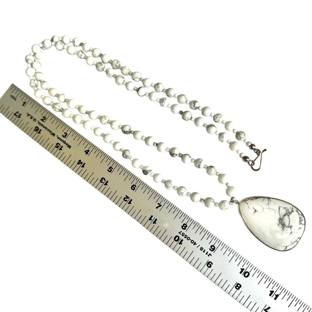 Jay King Sterling Silver White Howlite Beaded Necklace - Image 7