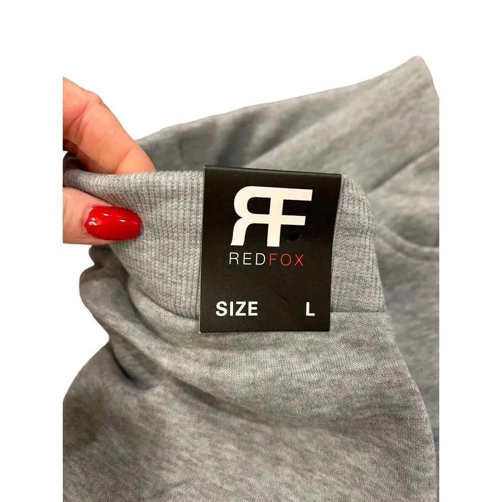 Redfox Joggers Sweatpants Women’s Large Tapered With Pockets NWT Large Gray - Image 6