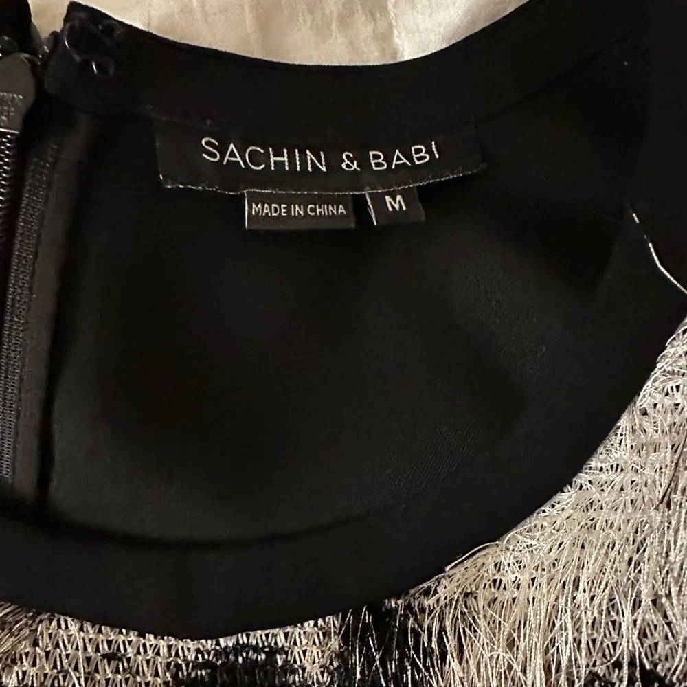 SACHIN & BABI EYELASH FRINGE SLEEVELESS TOP M - Image 5
