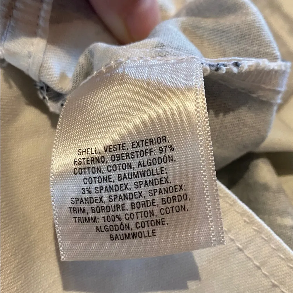 Anthropologie Maeve Rosny Midi Buckle Detail Cream Bold Floral Stretch Skirt 14 - Image 11