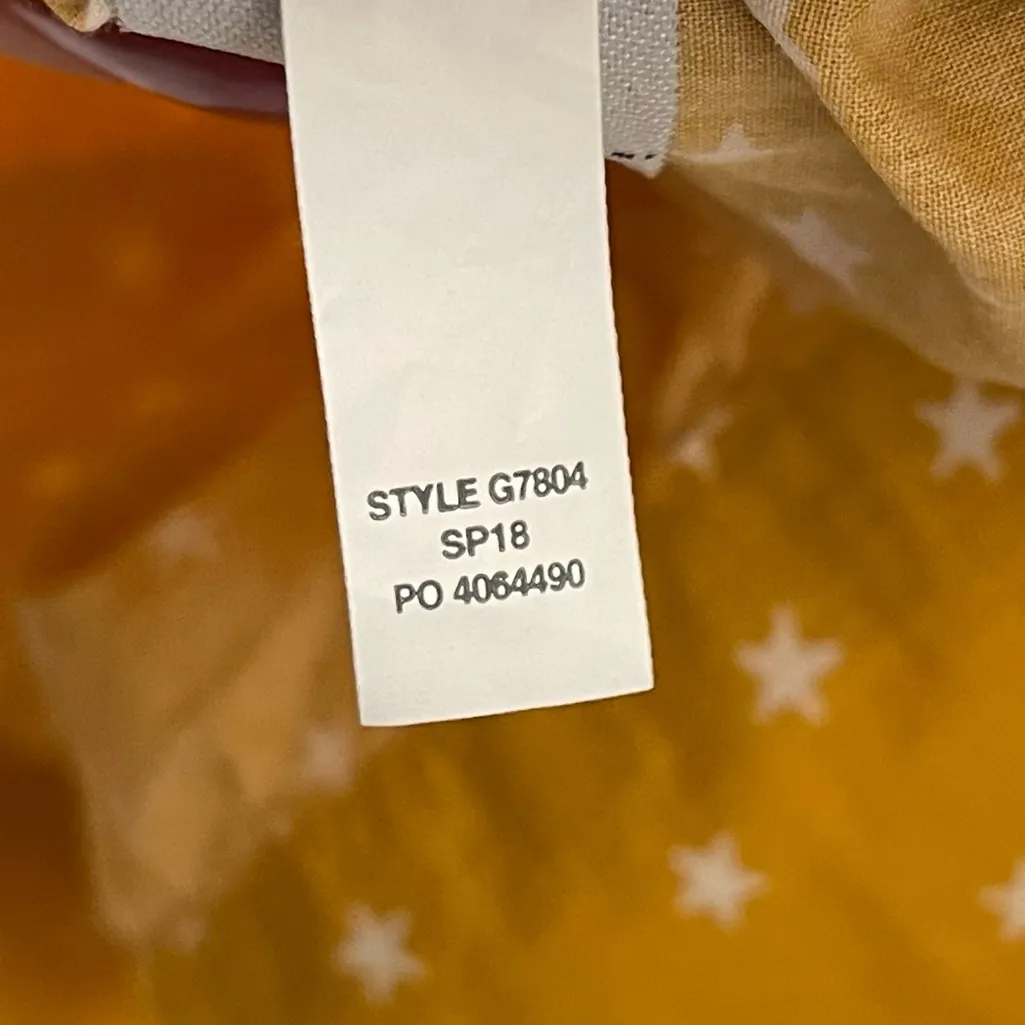 Madewell Wrap Top in Star Golden Yellow Scatter Print M - Image 16