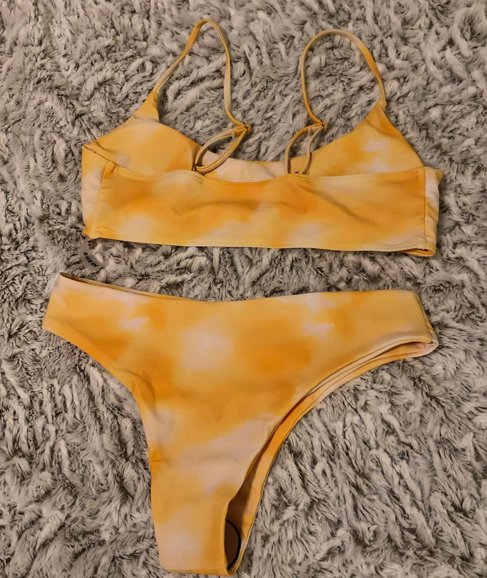 SheIn yellow tie dye bikini - Image 2