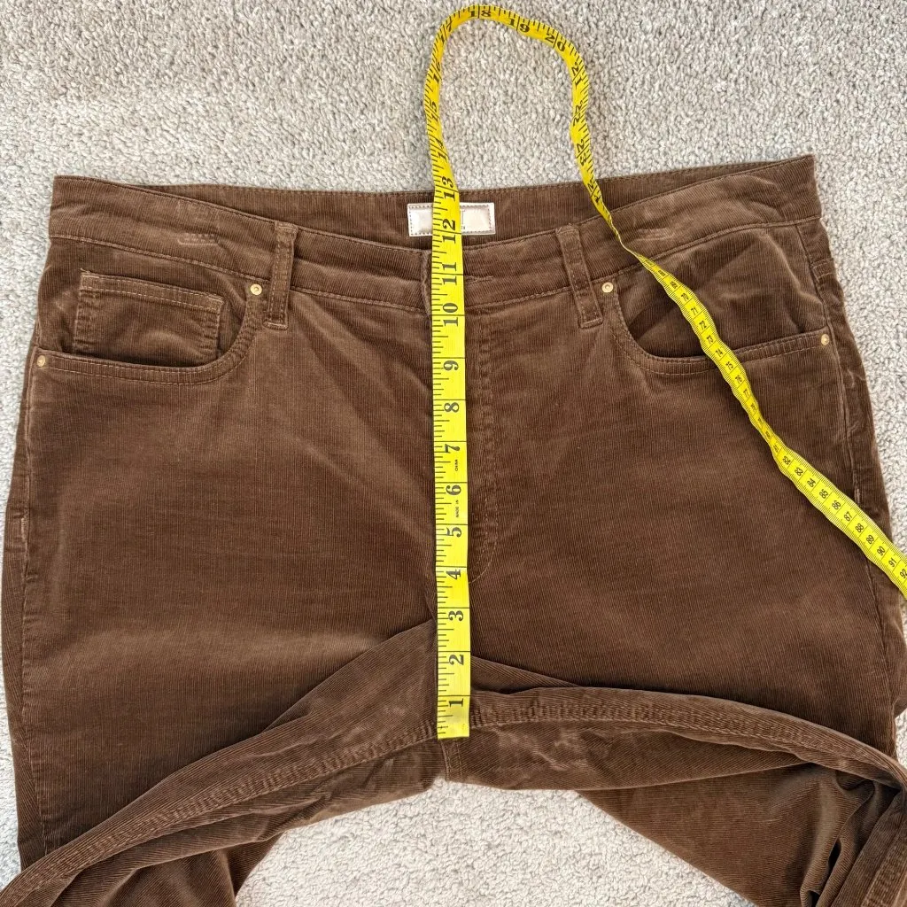 KUT from the Kloth Rachael High Rise Fab Ab Mom Jeans Size 14 Cognac‎ Corduroy - Image 7
