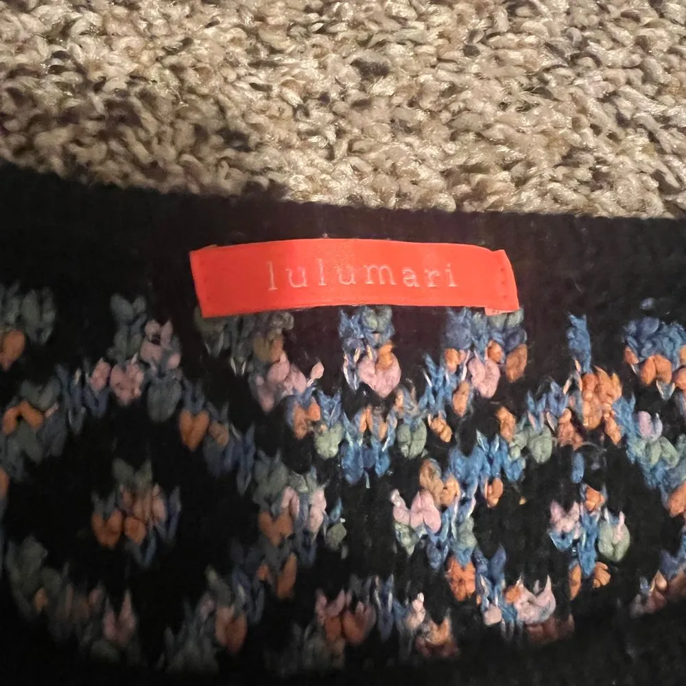 Lulumari Fair Isle Pattern Knit Sweater Multi-Color Long Sleeve Winter Pullover - Image 2