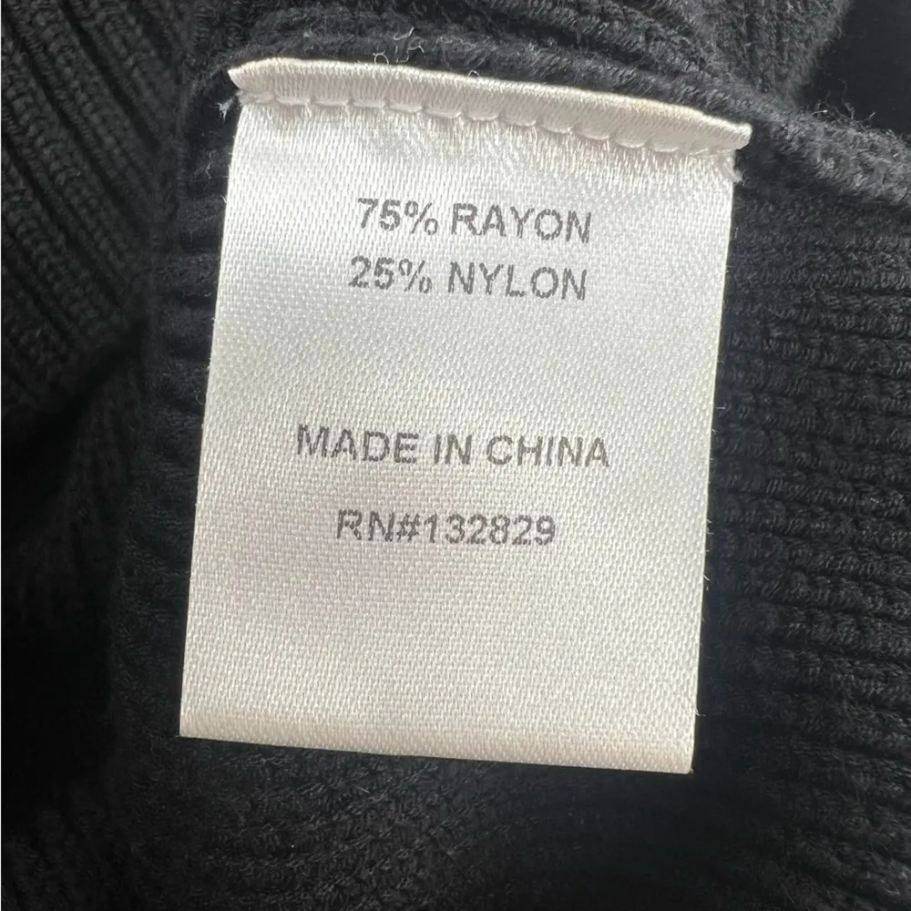 H:ours Black Sweater Dress black cut out sz XS revolve - Image 9