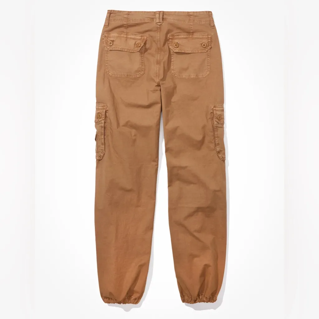 NWT American Eagle Brown Stretch Baggy Jogger Cargo Pants - Image 5