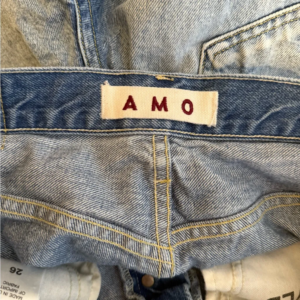 AMO Loverboy Jeans Retro with Destroy‎ Blue Size 26 - Image 6