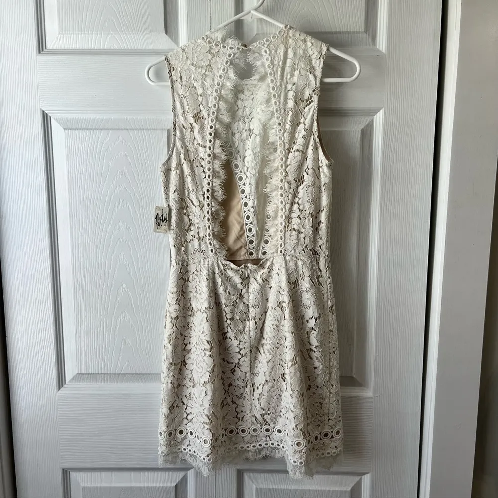 SAYLOR X Free People Cherie lace Open Back mini dress Size Med NWT - Image 7
