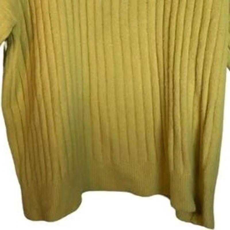 Aerie Womens Tunic Sweater Size M Yellow Oversized Long Sleeve Round Neck NWT - Image 4