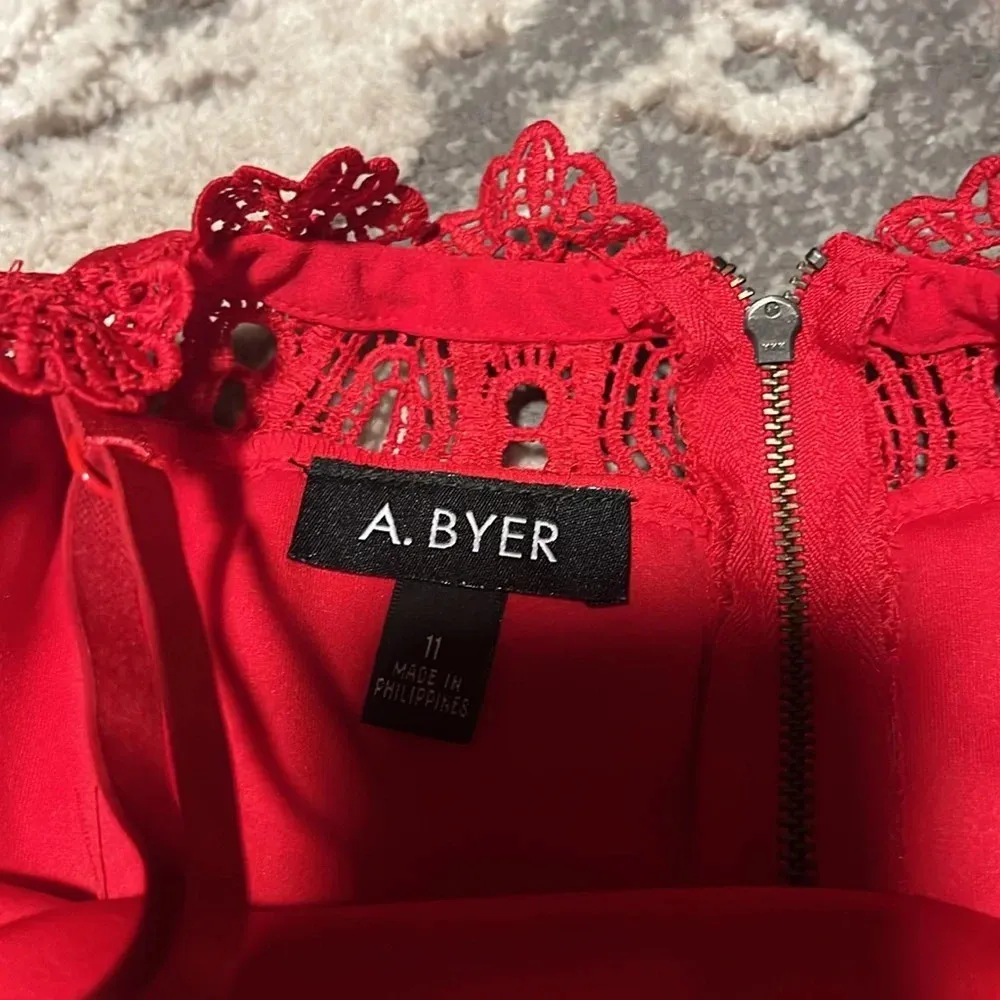 A. Byer red dress. New. Zips in back. Gorgeous. - Image 3