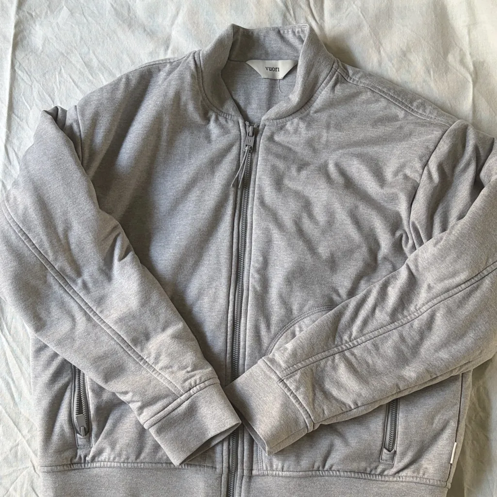 Vuori Gray Zip-Up Jacket - Image 7