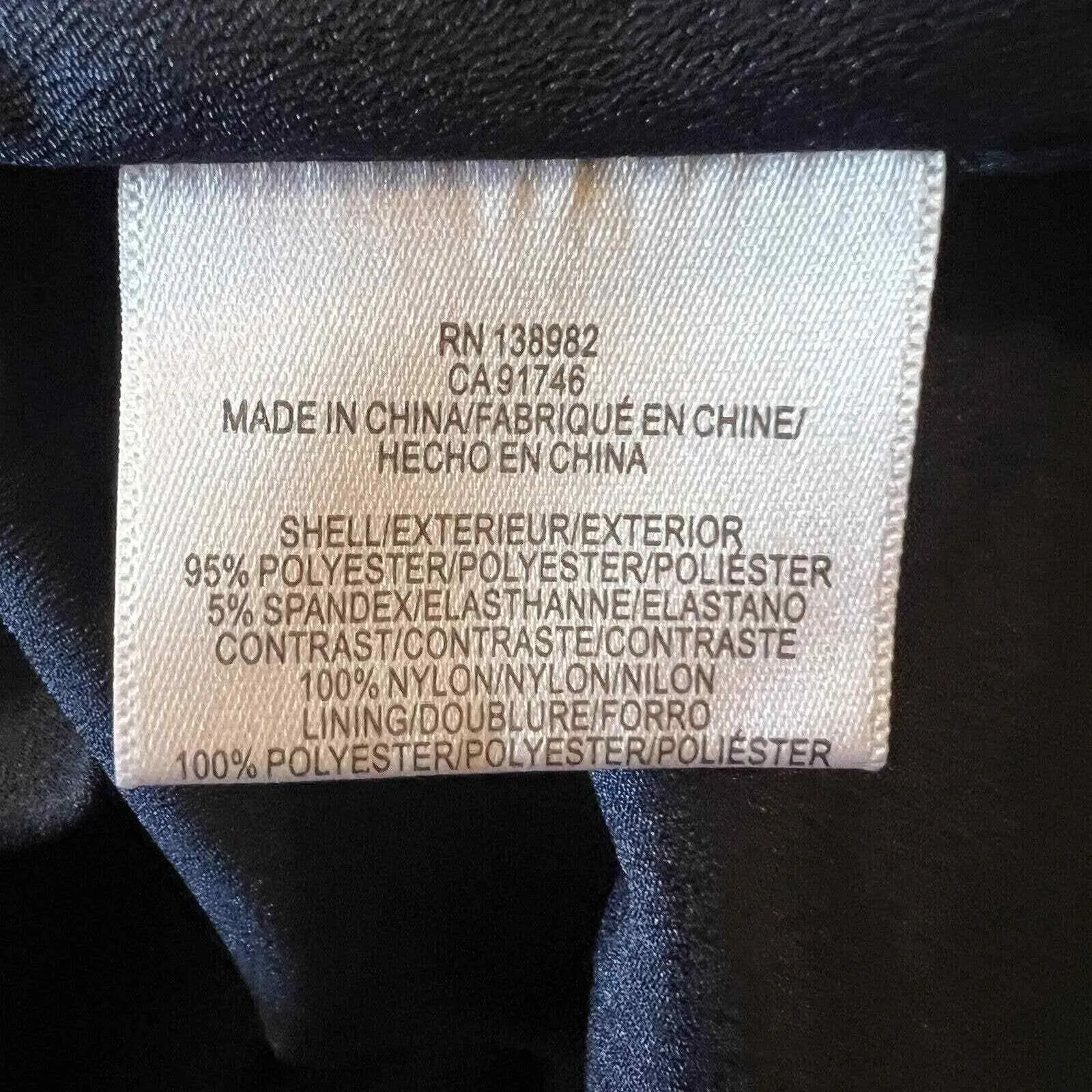 Dress The Population Semi Formal Dress Long Blue Sexy‎ Plunge Neckline XXL New - Image 8