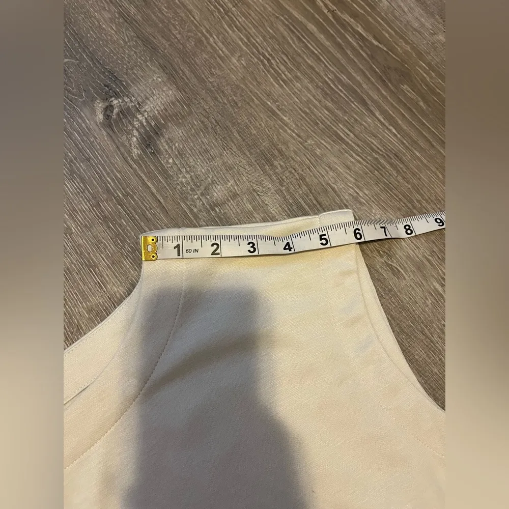 Prologue Drop Waist Shift Dress Sleeveless Beige Oversize Loose Womens S NWT - Image 4