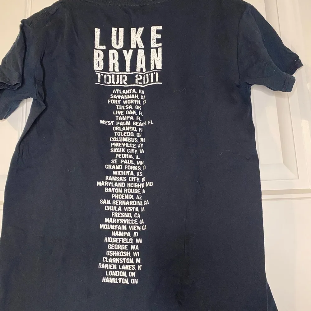 Luke Bryan 2011 Tour Shirt Black - Image 3