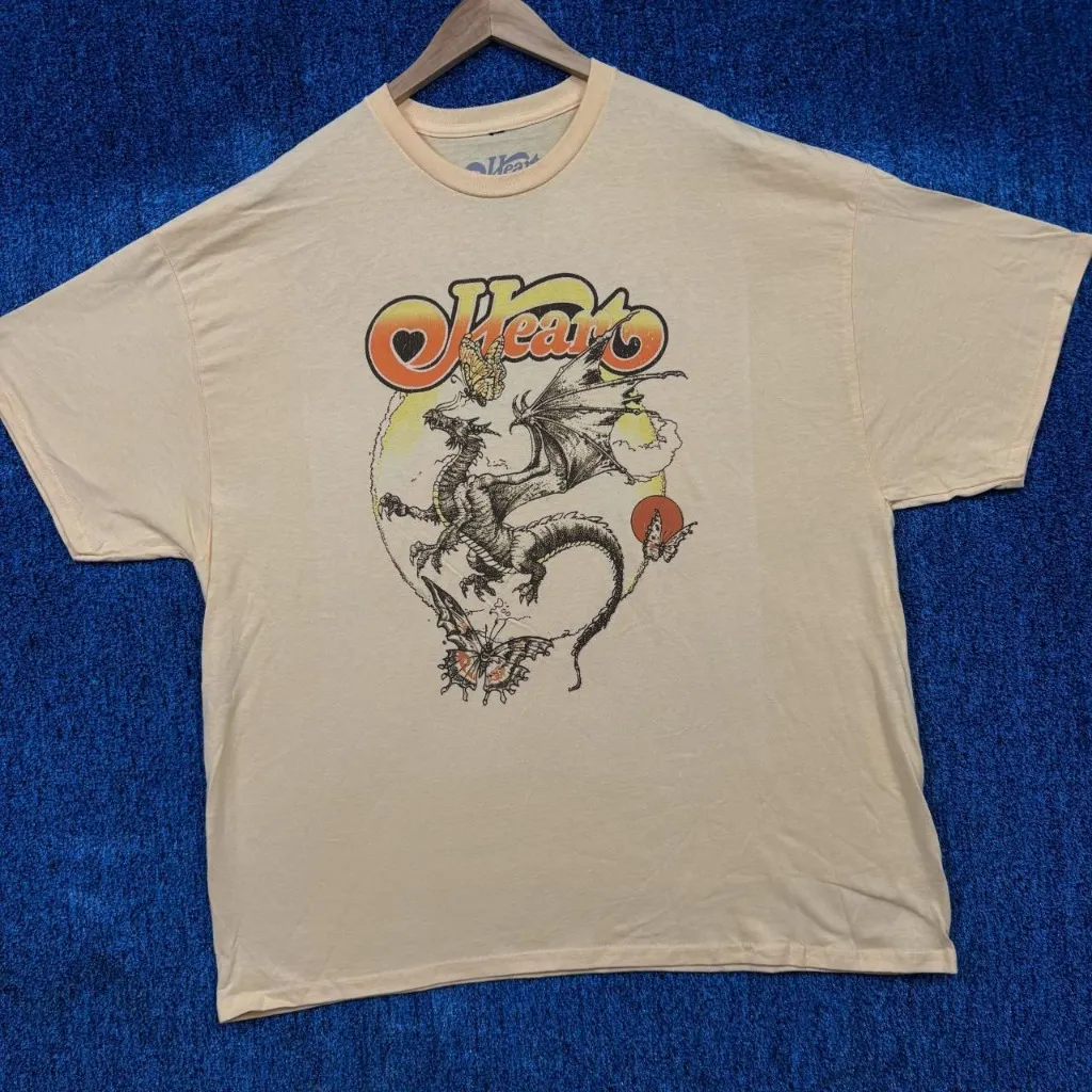 Heart “Dragon and Butterfly” Album Rock Band T-Shirt Size XXL  - Image 3