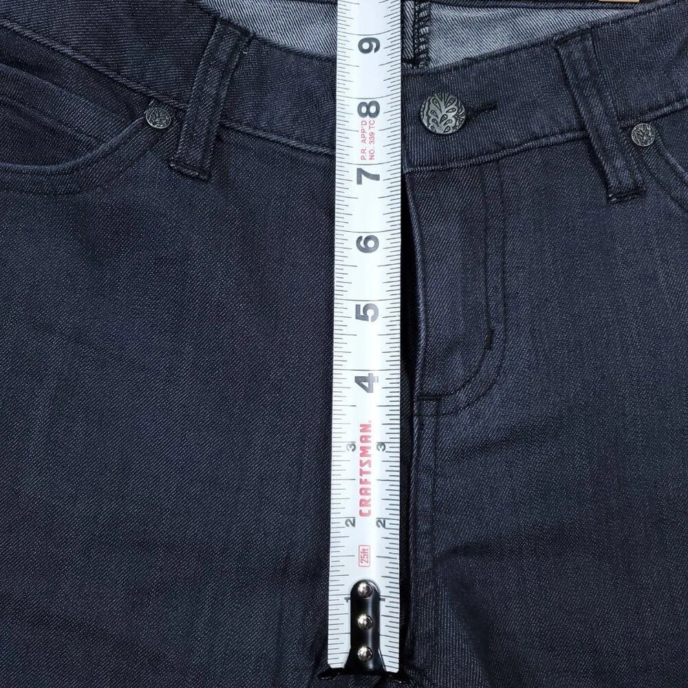 Prana Short Jada Mid Rise Bootcut Gray Stretch Women's Size 6 28 Organic Cotton - Image 9