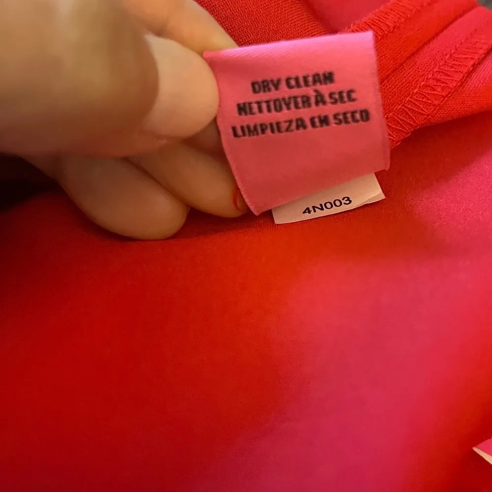 NWT Betsey Johnson "Fire" Red Scuba Crepe Cross-Back Dress - Image 8