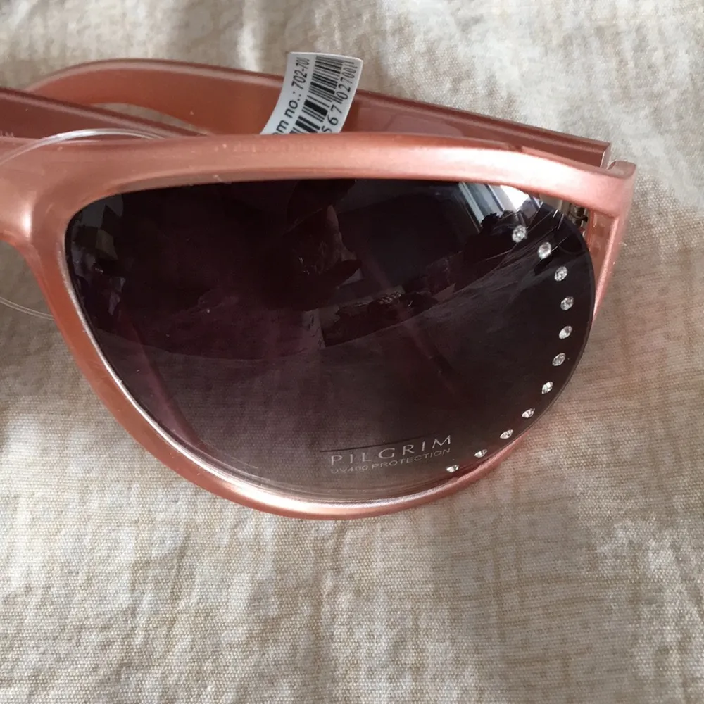 NEW Pilgrim Pink Blush Sunglasses w Rhinestones - Image 2