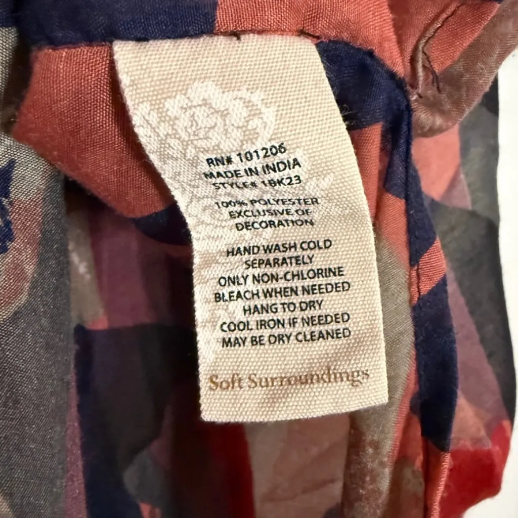 Soft Surroundings Abstract Crochet Boho Kimono Wrap Coverup OS - Image 3