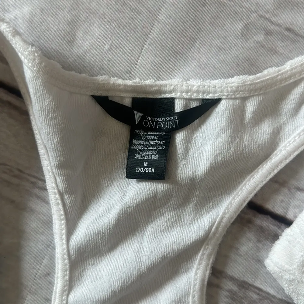 Victoria Secret On Point Coconut Terry Hoodie,Shorts & Tank Top V/S logo Set - Image 12